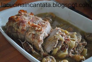 arrosto con scalogni e castagne: senza parole!!!!!!!!!!!