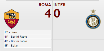 Roma-Inter 4-0