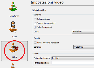 impostazioni video Utilizzare VLC Media Player per impostare video come sfondo del Desktop