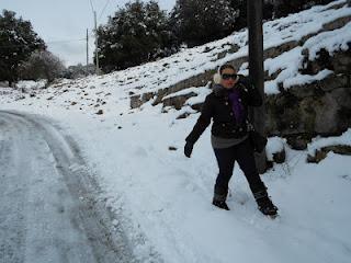 5 febbraio 2012: niente trucco nè parrucco...ma solo moon boots, cuffiette, me e la neve!