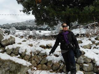 5 febbraio 2012: niente trucco nè parrucco...ma solo moon boots, cuffiette, me e la neve!
