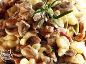 Spatzle funghi prosciutto crudo
