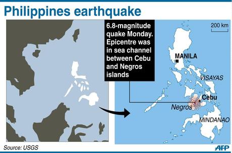 Terremoto nelle Filippine centrali: almeno 13 morti, molti dispersi