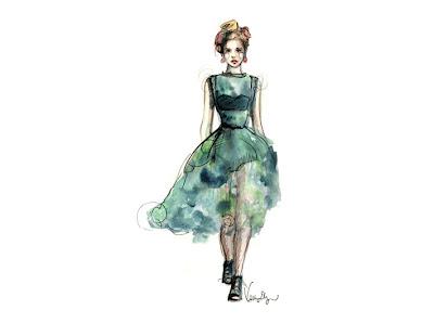 Cartoline illustrate della 'Dolce & Gabbana donna p/e 2012'