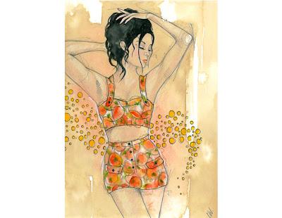 Cartoline illustrate della 'Dolce & Gabbana donna p/e 2012'