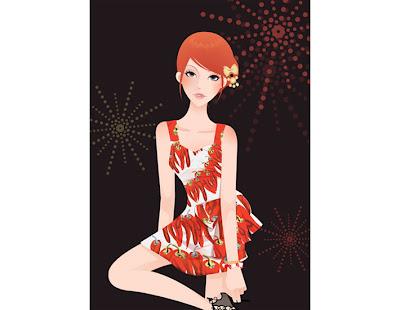 Cartoline illustrate della 'Dolce & Gabbana donna p/e 2012'