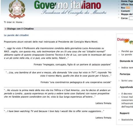 Lisa, due anni e mezzo, risponde: “Ho visto il nonno Mario (Monti), quello che dice le cose giuste per il futuro”.