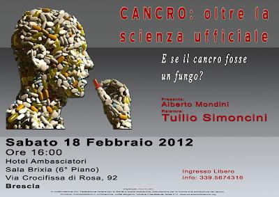 18 febbraio, Brescia - conferenza sulle cure naturali dei tumori
