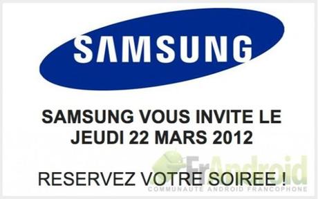 Galaxy S3 : Presentazione in Francia il 22 Marzo?