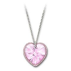 Reverie Light Rose Heart Pendant