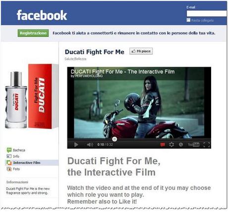 Facebook Ducati Fight For Me, the Interactive Film