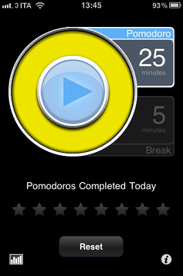 pomodoropro Migliorare la produttività con un app per Iphone