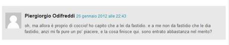 Piergiorgio Odifreddi: «la bestemmia? Se ferisce provo anche piacere»