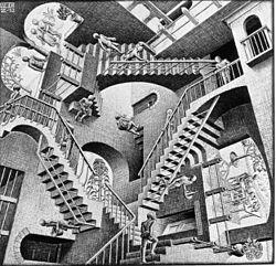 dentro un quadro di escher.