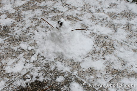 La neve anche qui… finalmente!