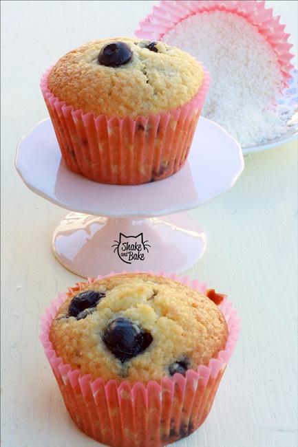 Blueberry coconut muffins