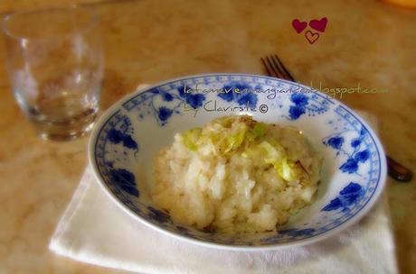 Risotto porri e crescenza e...buon San Valentino!