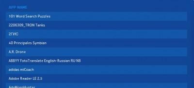 Applicazioni non compatibili con Symbian Belle