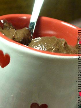 Mousse con cioccolato e latte