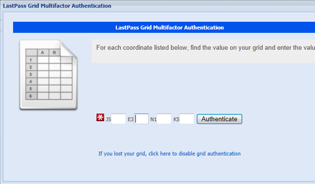 login griglia Lastpass ancora più al sicuro con Google Authenticator