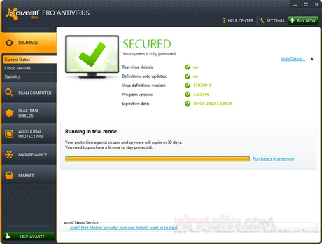 Avast 7 Download Avast 7 Beta per Windows