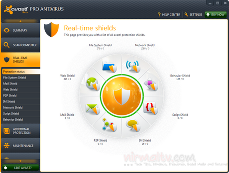 Real time shield Download Avast 7 Beta per Windows