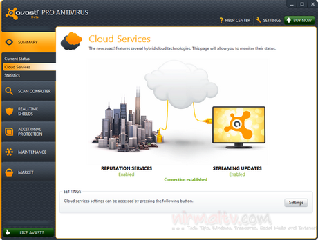 Cloud services Download Avast 7 Beta per Windows