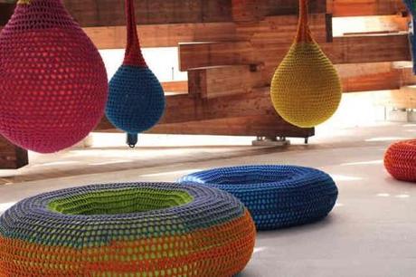 crochet art horiuchi 500x333 Playground Crochet Artist Toshiko Horiuchi MacAdam
