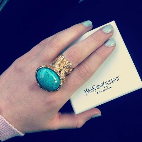 New In: YSL Arty Ring in turquoise !