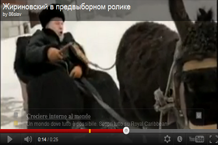 Ziuganov e asinello Russia, Zhirinovski leader ultranazionalista frusta un asinello. VIDEO