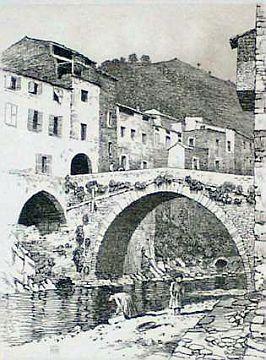 Isolabona, Old bridge di George Elbert Burr