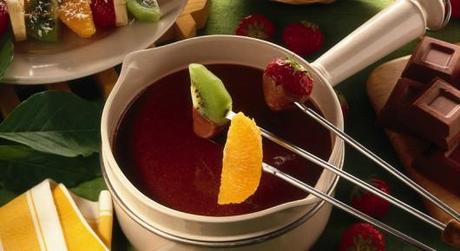 fonduta cioccolato frutta - cena san valentino