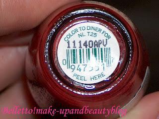 OPI - Nail Lacquer Color to diner for coll.Touring America fall/winter 2011