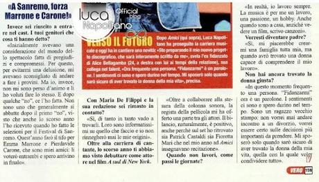 INTERVISTA A LUCA SU VERO