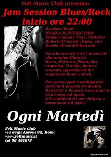 Voglia di suonare? Il Felt Music Club di Roma presenta la Jam Session Rock/Blues diretta da Stefano Iguana!