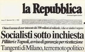 Gli Anni neri della Repubblica: l’arresto di Mario Chiesa e l’avvio di Tangentopoli