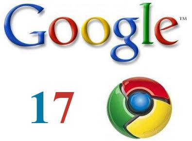 GoogleChrome17 Google Chrome 17 disponibile la nuova versione del browser