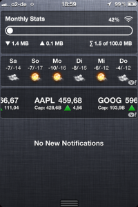 TweakCydia: WeeTrackData, controlliamo il consumo dati direttamente dal Centro Notifiche