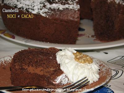 Ciambella alle noci e cacao