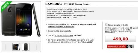 Samsung Galaxy Nexus white: unboxing e offerta da Mediaworld a €499