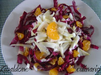 Insalata radicchio rosso e mandarini