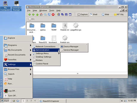 ros 033 shell 2 ReactOS Windows XP Alternativo