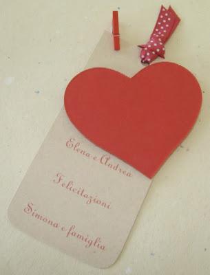TAG E BIGLIETTO PER MATRIMONIO...