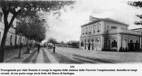 La stazione in viale Bonaria