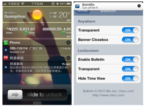 TweakCydia: Bulletin il tweak che ci consente di avere il Centro Notifiche sulla Lockscreen