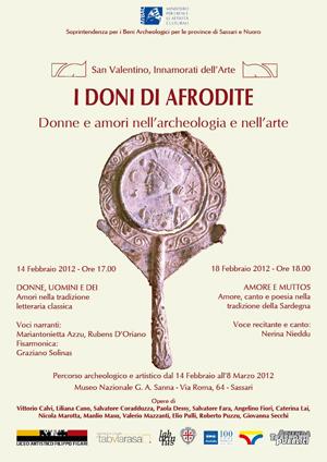 “I doni di Afrodite, donne e amori nell’archeologia e nell’arte” San Valentino al museo Sanna