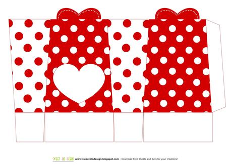 Scatole per san Valentino Porta cioccolatini o caramelle - S. Valentine Boxes