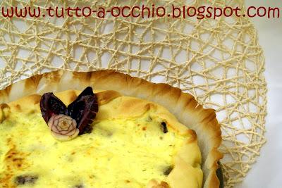 Dolce amaro - Torta salata di carciofi e radicchio rosso