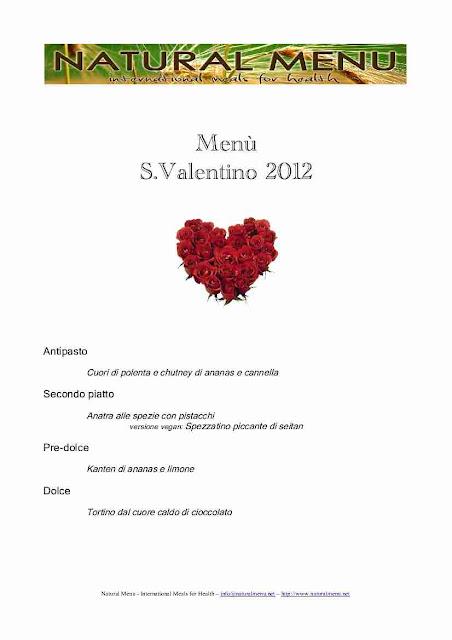 SAINT VALENTINE DINNER