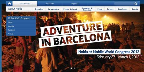 Arriva la pagina web dedicata al MWC 2012 di Nokia